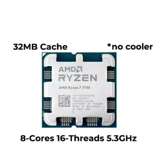 AMD Ryzen 7 7700 8-Cores 16-Thread Gaming Desktop Processor