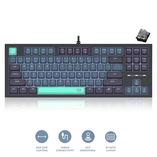 Redragon K611-BGB Bes Wired USB Mechanical Gaming Keyboard