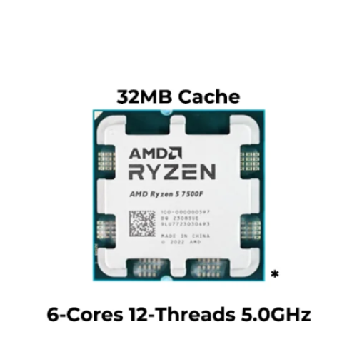 AMD Ryzen 5 7500F Socket AM5 6-Core 12-Thread Gaming Processor