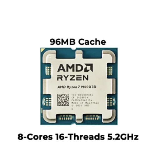 AMD Ryzen 7 9800X3D 4.7GHz Up to 5.2GHz Socket AM5