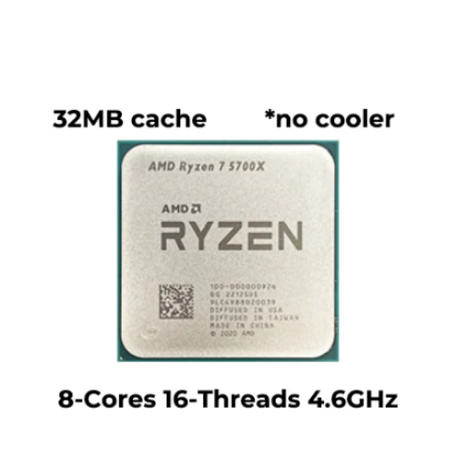 AMD Ryzen 7 5700X 8-Core 16-Thread AM4 Desktop Processor