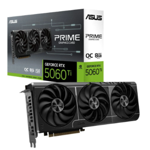 ASUS PRIME GEFORCE RTX™ 5060 Ti 8GB GDDR7 OC EDITION 3X FANS (PRE ORDER)