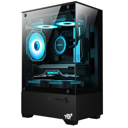 YGT N195 MICRO ATX GAMING CASE (BLACK)